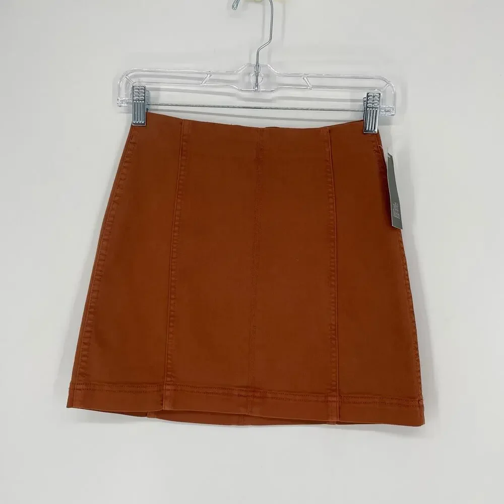 Wild Fable Brown A-Line Mini Skirt Size 00